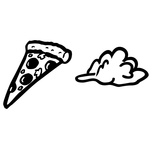 🍕☁ Emoji Domain black and white Symbola rendering